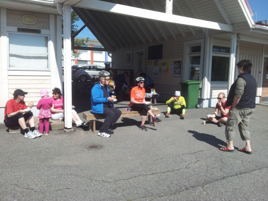 Pyöräiijät piknikillä