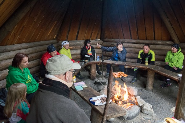 Kellankoskella hienot puitteet evästauon pitämiseen (kuva: Markku Vihava 2014)